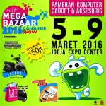 Jadwal Pameran Komputer JEC Mega Bazaar Consumer Show Maret 2016 Jogja Expo Center